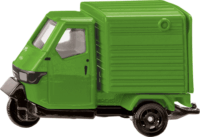Siku Piaggio Ape fém modell autó 1:32 - Zöld