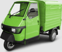 Siku Piaggio Ape fém modell autó 1:32 - Zöld