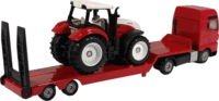 Siku Super Man teherautó Steyr traktorral modell jármű 1:87 - Piros