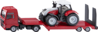 Siku Super Man teherautó Steyr traktorral modell jármű 1:87 - Piros
