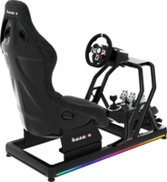 Huzaro Speed 9.0 Gamer versenyszék kormánnyal és pedállal - Fekete (PC)
