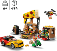 LEGO 60496 City - Pizzéria Kiszállító Járművekkel