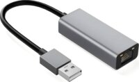 iBox IAARJ USB-A apa - RJ45 Gigabit LAN Hálózati Adapter - Ezüst