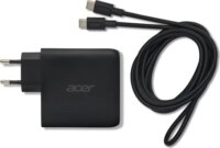 Acer USB-A / 3x USB-C GaN Hálózati Gyorstöltő Adapter 100W + USB-C Kábel 2m - Fekete