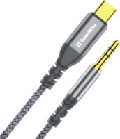 Colorway CW-CBPDJ071-G USB-C apa - Jack 3.5mm apa Audio Adapter Kábel 1.2m - Szürke