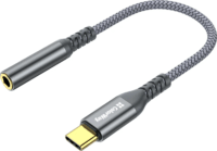 Colorway CW-AD-CJ USB-C apa - Jack 3.5mm anya Átalakító Adapter 0.14m - Szürke