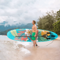 Tulli Sport Tropic SUP felfújható deszka kiegészítőkkel max. 160kg - Kék/ Mintás