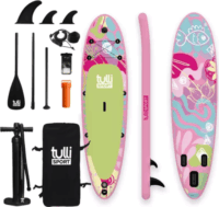 Tulli Sport Bloom SUP felfújható deszka kiegészítőkkel max. 160kg - Rózsaszín/Mintás