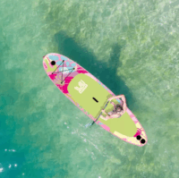 Tulli Sport Bloom SUP felfújható deszka kiegészítőkkel max. 160kg - Rózsaszín/Mintás