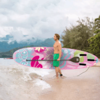 Tulli Sport Bloom SUP felfújható deszka kiegészítőkkel max. 160kg - Rózsaszín/Mintás