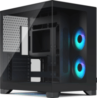 Fractal Design Pop 2 Vision Midi Torony Számítógépház + 4db 120mm ventilátor - Fekete