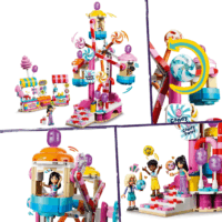 LEGO 42700 Friends - Cukorkával és Muffinnal Díszített Óriáskerék