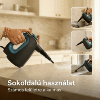 Clean Koala Gőztisztító készülék 1350W - Fekete/Kék