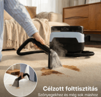 Clean Koala Multi Heat szőnyeg és Gőztisztító készülék 1650W - Fekete