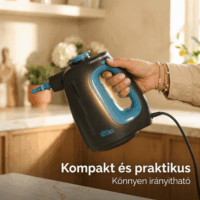 Clean Koala 2az 1ben Gőztisztító készülék 1350W - Fekete/Kék