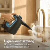 Clean Koala 2az 1ben Gőztisztító készülék 1350W - Fekete/Kék