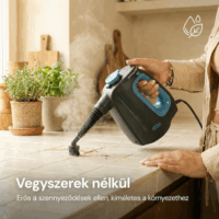 Clean Koala 2az 1ben Gőztisztító készülék 1350W - Fekete/Kék
