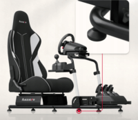 Huzaro Speed 5.5 Verseny szék kormánnyal és pedállal - Fekete (PC)