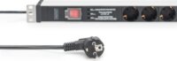 Digitus DN-95433 230V Túlfeszültség Védő Elosztó 5 Aljzatos 2m - Fekete