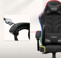 Huzaro Force 2.7 RGB Gamer szék távirányítóval - Fekete