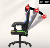 Huzaro Force 2.7 RGB Gamer szék távirányítóval - Fekete