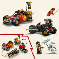 LEGO 71864 Ninjago - Kai és Cole Kombinálható Járművei