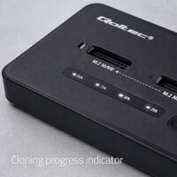 Qoltec 52366 SSD Dokkoló és Klónozó állomás (USB-C - M.2 NVMe)