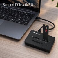Qoltec 52366 SSD Dokkoló és Klónozó állomás (USB-C - M.2 NVMe)