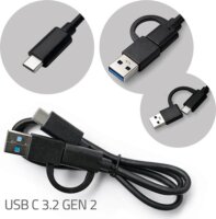 Qoltec 52366 SSD Dokkoló és Klónozó állomás (USB-C - M.2 NVMe)