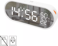 Home LTC06 USB LED Asztali ébresztőóra - Fehér