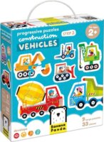 Banana Panda Járművek 33 darabos haladó kirakó