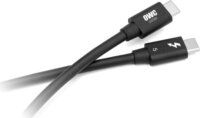 NewerTech Thunderbolt 5 / USB-C apa - Thunderbolt 5 / USB-C apa Adat és Töltőkábel Kábel 0.8m - Fekete