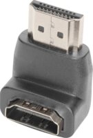 Digitus AK-330502-000-S HDMI-A apa - HDMI-A anya 90° Átalakító Adapter - Fekete