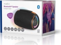 Nedis SPBT2026BK RGB Akkumulátoros Hordozható Bluetooth Hangszóró 40W - Fekete