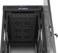Lanberg 19" Szabadon Álló Rack Szekrény 32U 600x1000 - Fekete