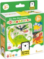 Banana Panda dinoszauruszok 5x9 darabos Úti kirakó