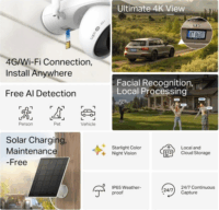 TP-Link Tapo C665G KIT Smart Wifi 4G LTE 360° forgatható napelemes Okos Kamera - Fehér