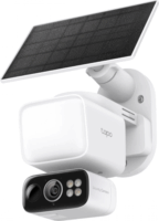 TP-Link Tapo C615F KIT Smart Wifi 2K 360° forgatható napelemes Okos Kamera Reflektorral - Fehér