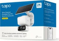 TP-Link Tapo C615F KIT Smart Wifi 2K 360° forgatható napelemes Okos Kamera Reflektorral - Fehér