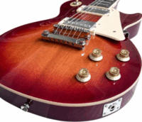 V-Tone VLP1 BS Klasszikus 4/4-es 6 húros Elektromos Gitár - Barna / Fekete