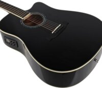 V-Tone VEAG1 CE BK 4/4-es 6 húros Elektroakusztikus Gitár - Fekete