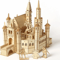 Multiversum Királyi kastély Dioráma 3D fa építőjáték