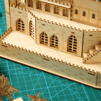 Multiversum Királyi kastély Dioráma 3D fa építőjáték