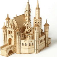 Multiversum Királyi kastély Dioráma 3D fa építőjáték