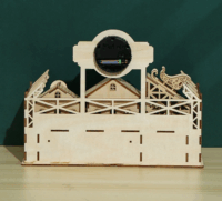 Multiversum Mikulás gyára dioráma 3D a építőjáték