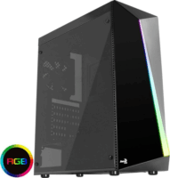AeroCool Shard RGB ACCM-PV14012.11 Midi Torony Számítógépház + 1db 120mm ventilátor - Fekete