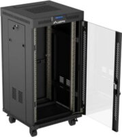 Lanberg 19" Szabadon Álló Rack Szekrény 22U 600x600mm - Fekete