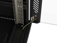 Lanberg 19" Szabadon Álló Rack Szekrény 22U 600x600mm - Fekete