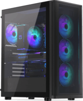 ENDORFY Ventum 400 ARGB Midi Torony Számítógépház + 4db 120mm ventilátor - Fekete