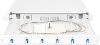 Digitus DN-96330/9 19" LC OS2 Optikai Patch Panel 6 port - Fehér